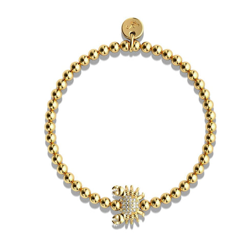 Wendekreis des Krebses | 18 Karat Gold | Kristall-Seekrabbe